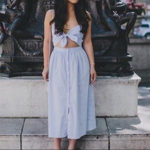 NEW Zara bow tie front dress XS